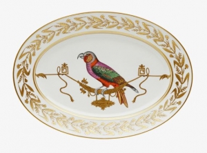 Ginori Voliere Oval Platter - 15 1/2"
